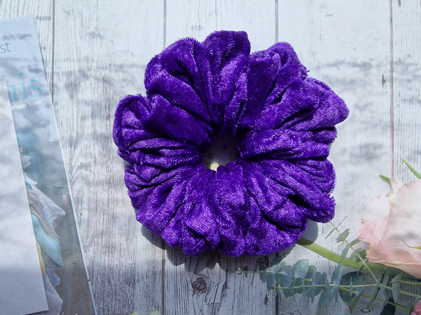 Velvet Scrunchie Purple