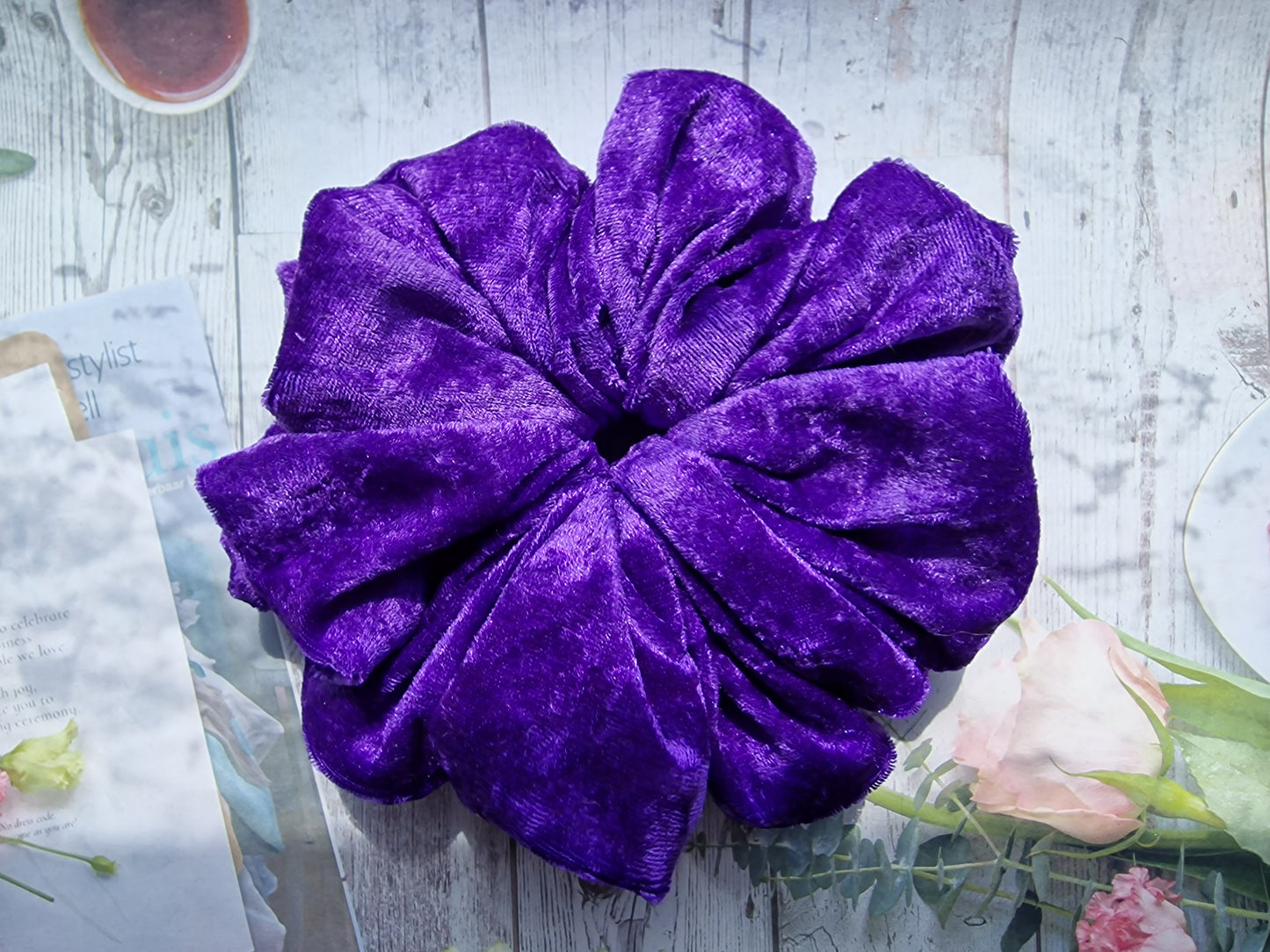 Velvet Scrunchie Purple