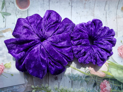 Velvet Scrunchie Purple