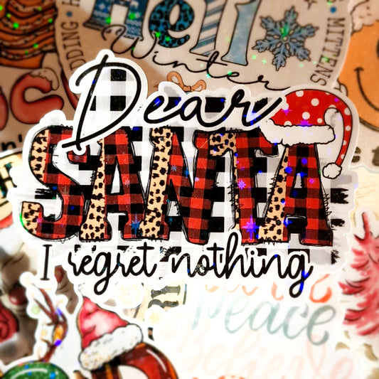 Dear Santa Die Cut Sticker