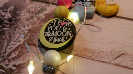 Beaded Key Ring | Key Chain | Love You To The Moon | Bag Charm