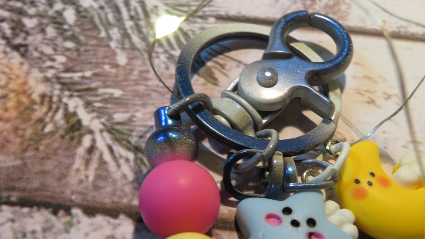 Beaded Key Ring | Key Chain | Love You To The Moon | Bag Charm