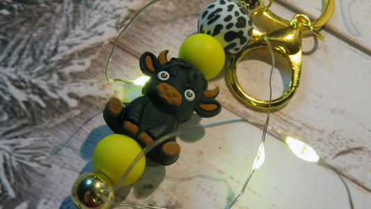 Highland Cow Key Ring | Key Chain | Bag Charm