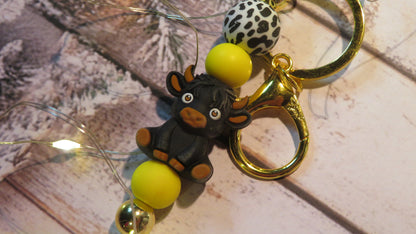 Highland Cow Key Ring | Key Chain | Bag Charm