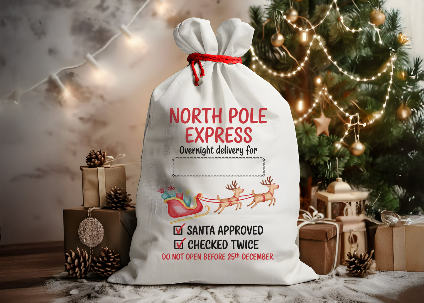 Santa Gift Sack | Christmas Gift Bag