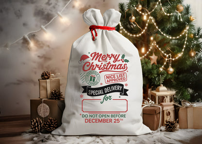 Santa Gift Sack | Christmas Gift Bag