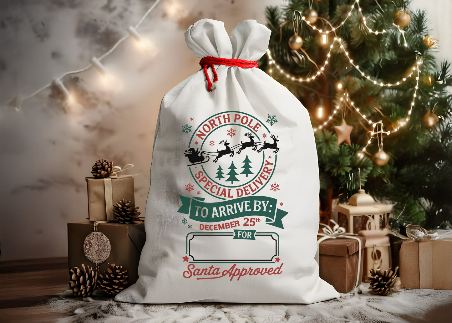 Santa Gift Sack | Christmas Gift Bag