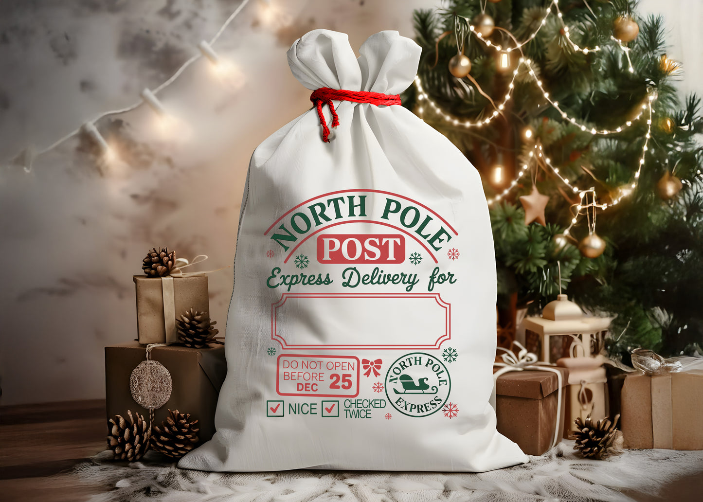 Santa Gift Sack | Christmas Gift Bag
