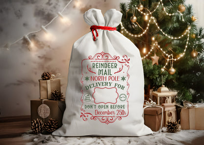 Santa Gift Sack | Christmas Gift Bag